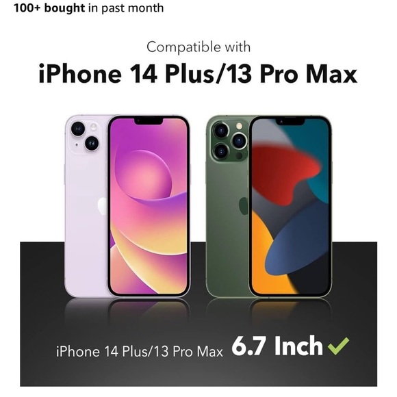 Zagg invisible shield glass screen protector for iPhone 14 Plus and 13 Pro Max - Picture 2 of 5